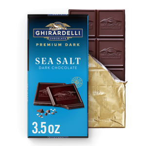 ghirardelli Premium Dark Sea Salt 60% Cacao Dark Chocolate Bar