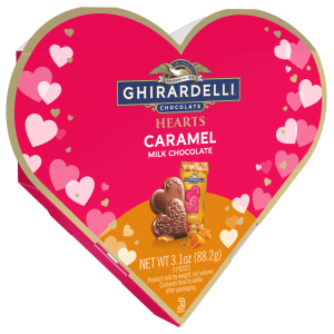 ghirardelli Milk Chocolate Caramel Hearts Gift Box