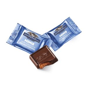 ghirardelli Dark Chocolate Sea Salt Caramel Minis Bulk Case Pack (900 ct)